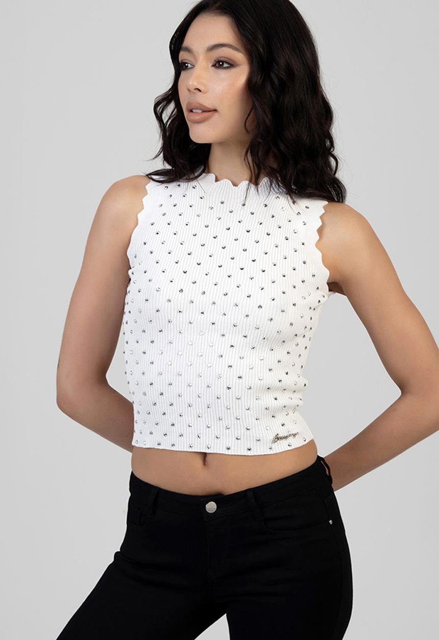 SISSY BOY - Keep Wishing Knit Top - Off White