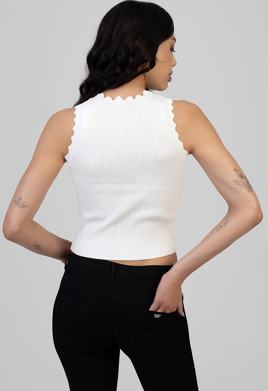 SISSY BOY - Keep Wishing Knit Top - Off White
