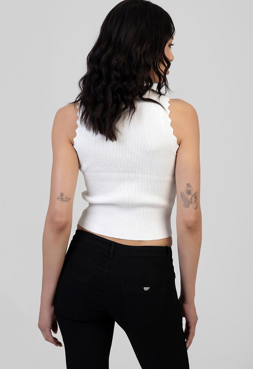 SISSY BOY - Keep Wishing Knit Top - Off White