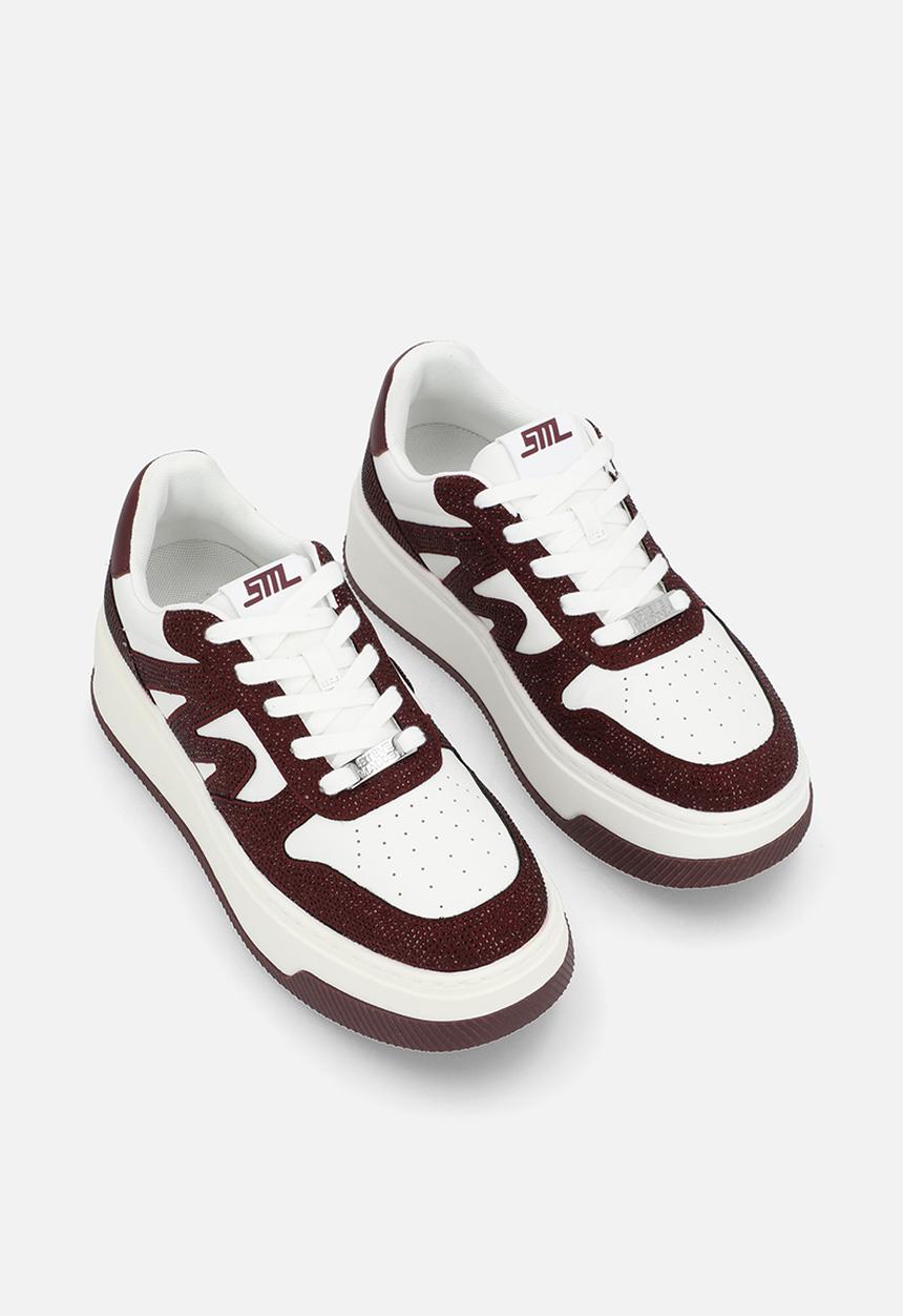 Steve Madden - Dynamo-r sneaker - white & cherry
