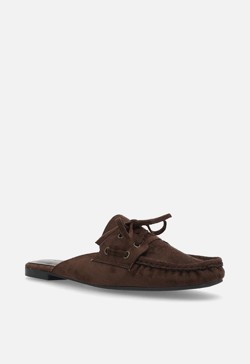 Cotton On - Taylor loafer mule - choc micro