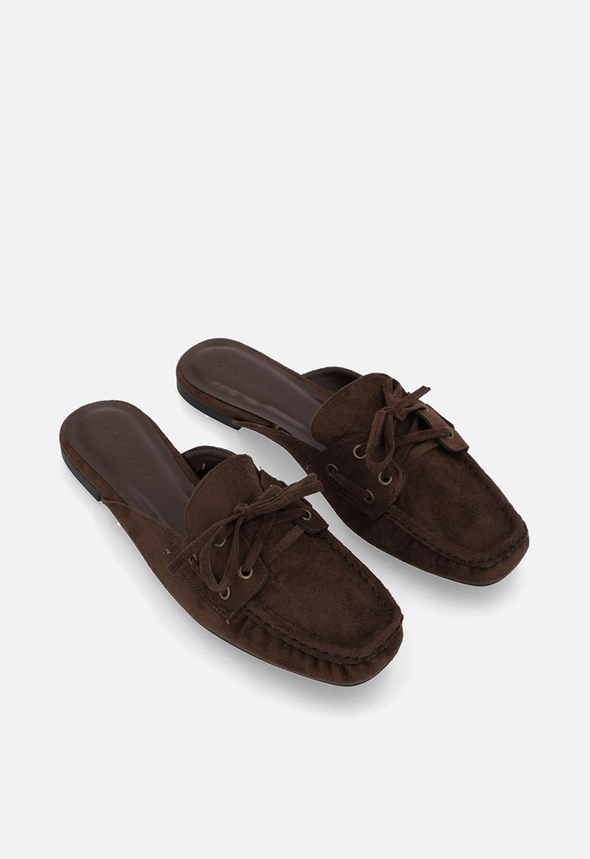 Cotton On - Taylor loafer mule - choc micro