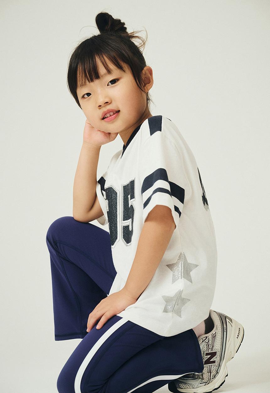 Cotton On - Soft Stretch Fold Over Flare Legging - Denim Navy/White Stripe