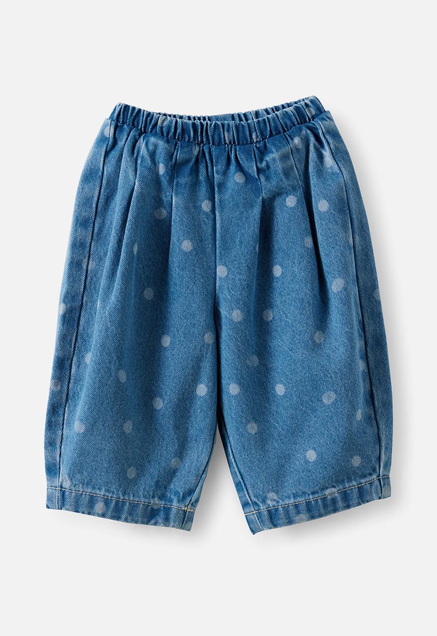 Cotton On - Jay Barrel Denm Jean - Bondi Light Blue Wash/ Polka Dot