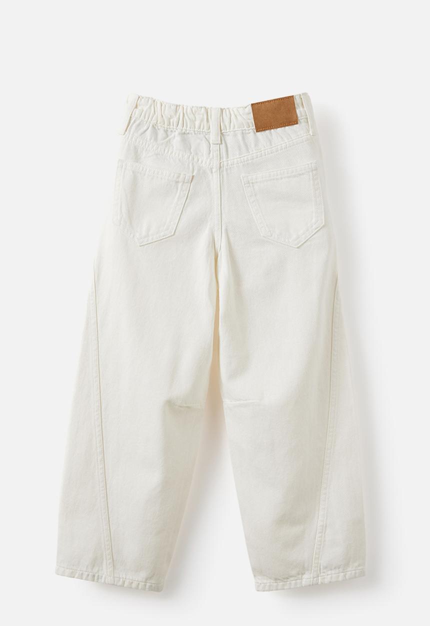 Cotton On - Unisex Super Barrel Leg Denim Jean - Hayman Ecru/Bows