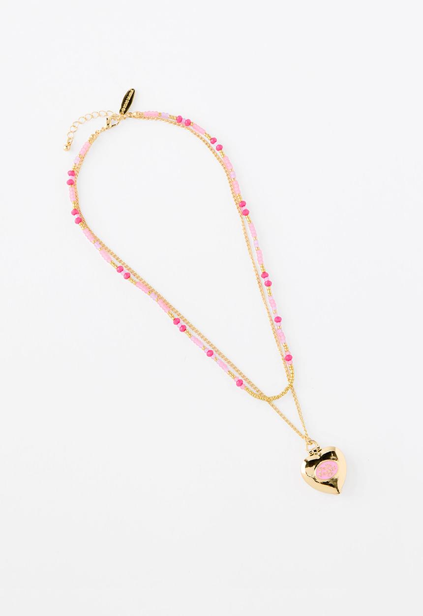 Cotton On - Licence Polly Pocket Locket - Polly Pocket /Beaded Heart