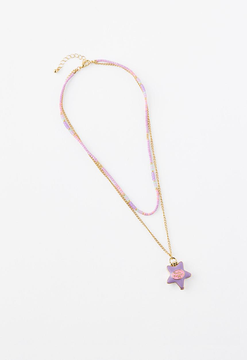 Cotton On - License Polly Pocket Locket - Lcn Mat Polly Pocket/Beaded Star
