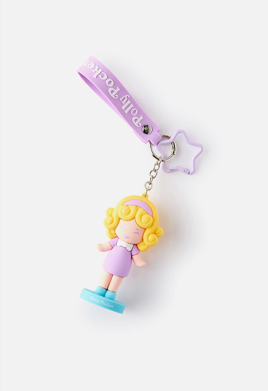 Cotton On - Kids Licensed Bag Charm - Lcn Mat Polly Pocket/Lilac