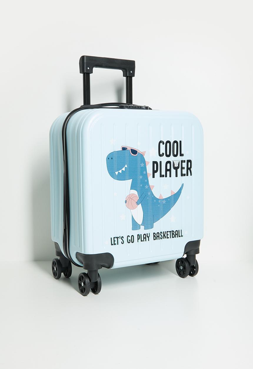Pop Candy - Graphic trolley bag - light blue/dino