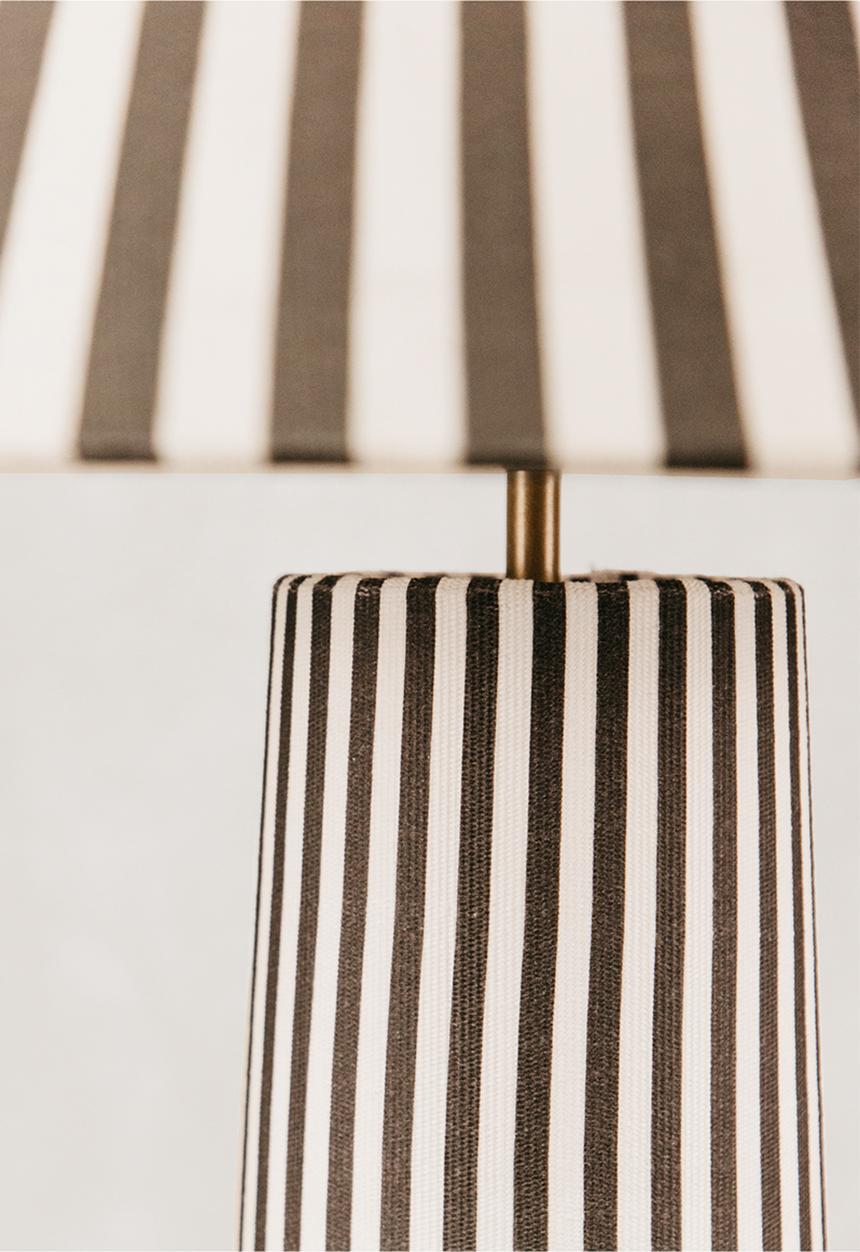Noha - Fusion Floor Lamp - Ngoma Stripe