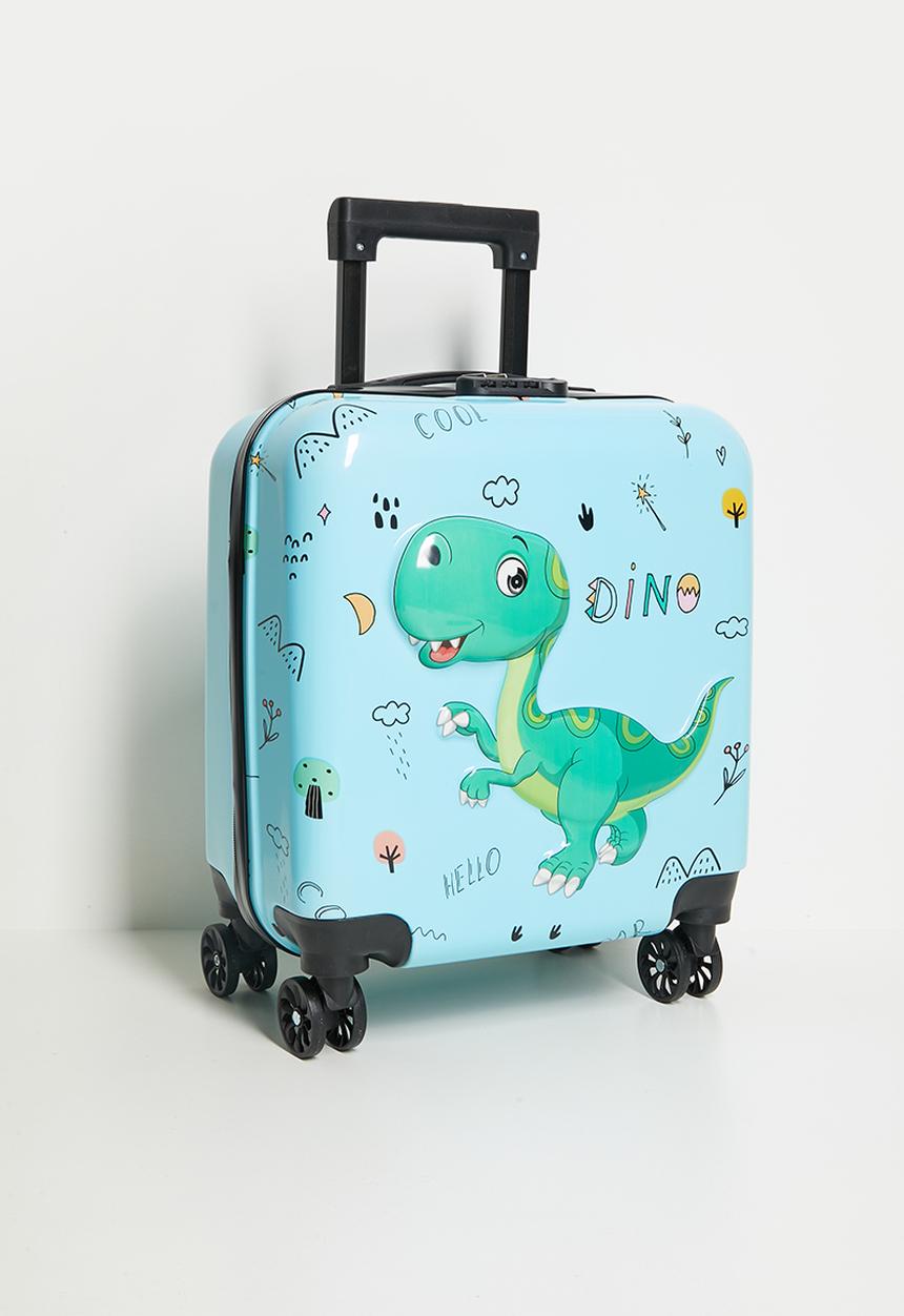 Pop Candy - Dino graphic trolley bag - blue