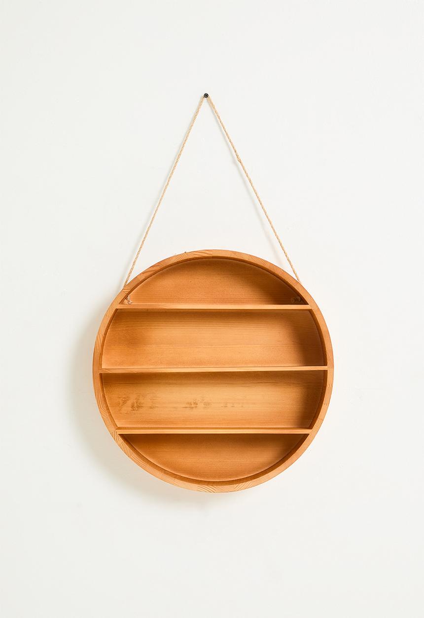 Pop Candy - Round wall shelf - natural