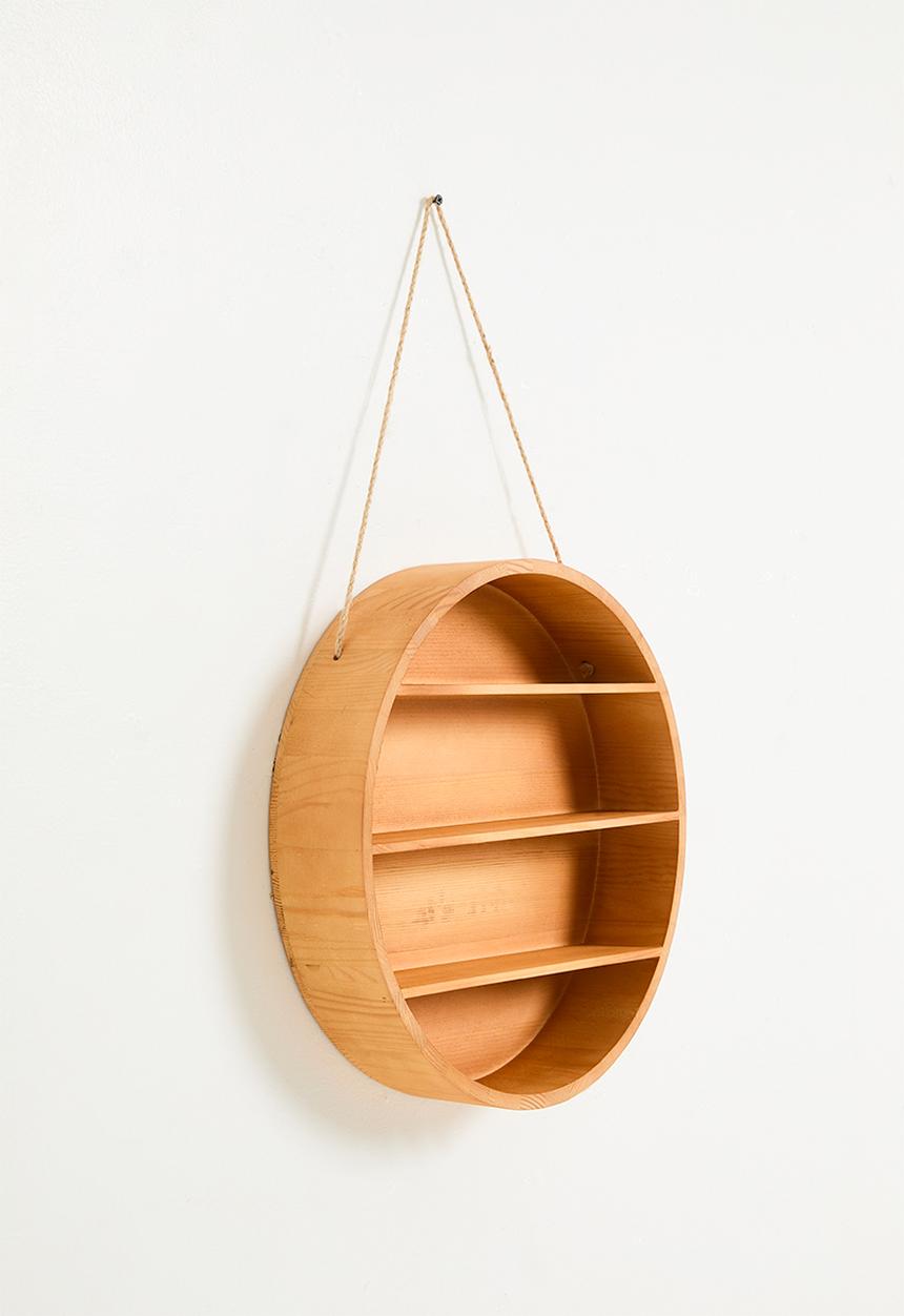 Pop Candy - Round wall shelf - natural