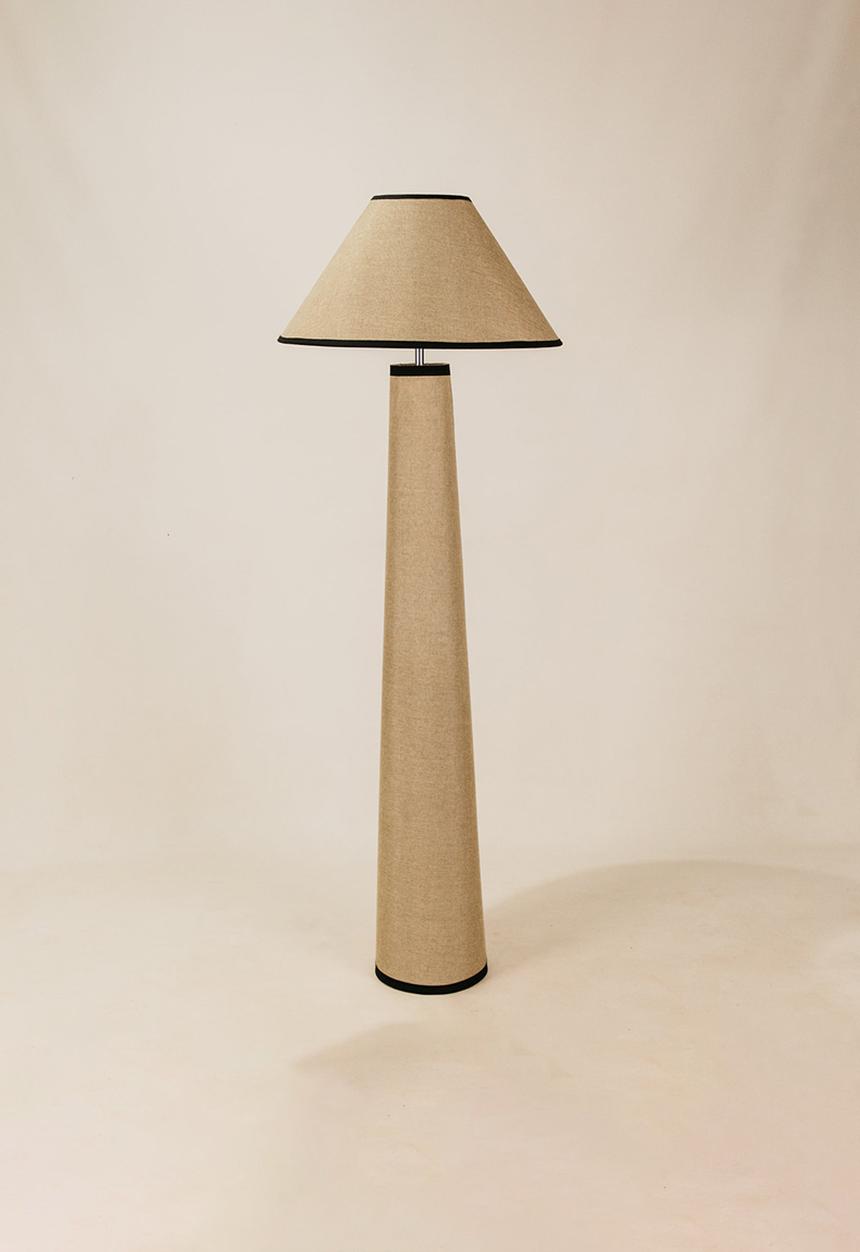 Noha - Hessian Fusion Floor Lamp
