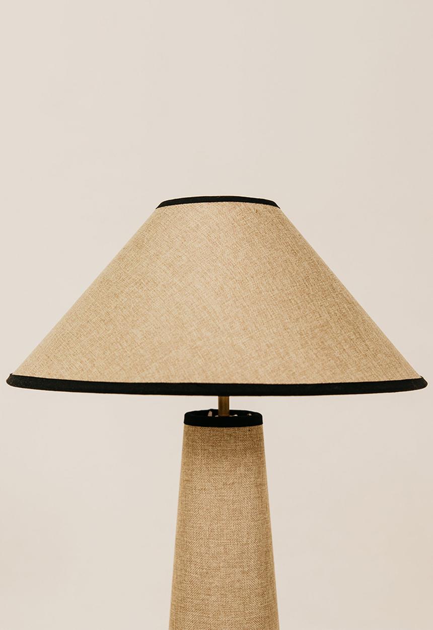 Noha - Hessian Fusion Floor Lamp