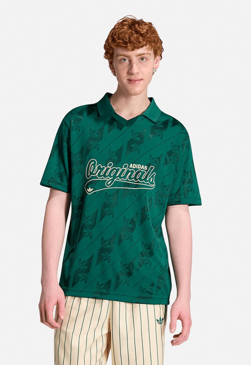 adidas Originals - Jacquard Originals Football Jersey -  Collegiate Green