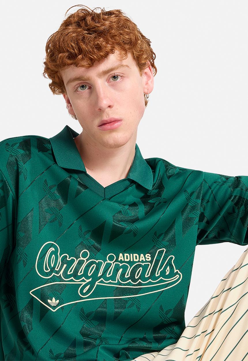 adidas Originals - Jacquard Originals Football Jersey -  Collegiate Green