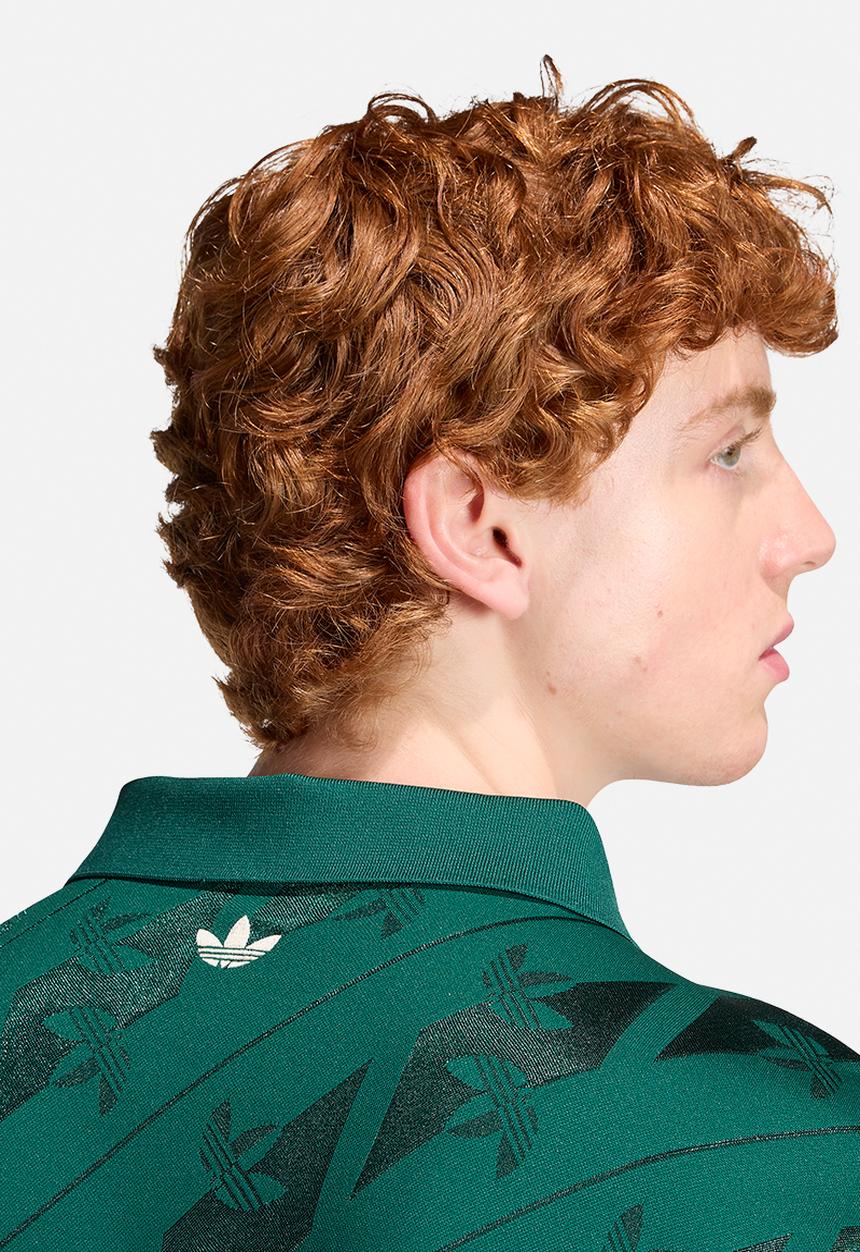 adidas Originals - Jacquard Originals Football Jersey -  Collegiate Green