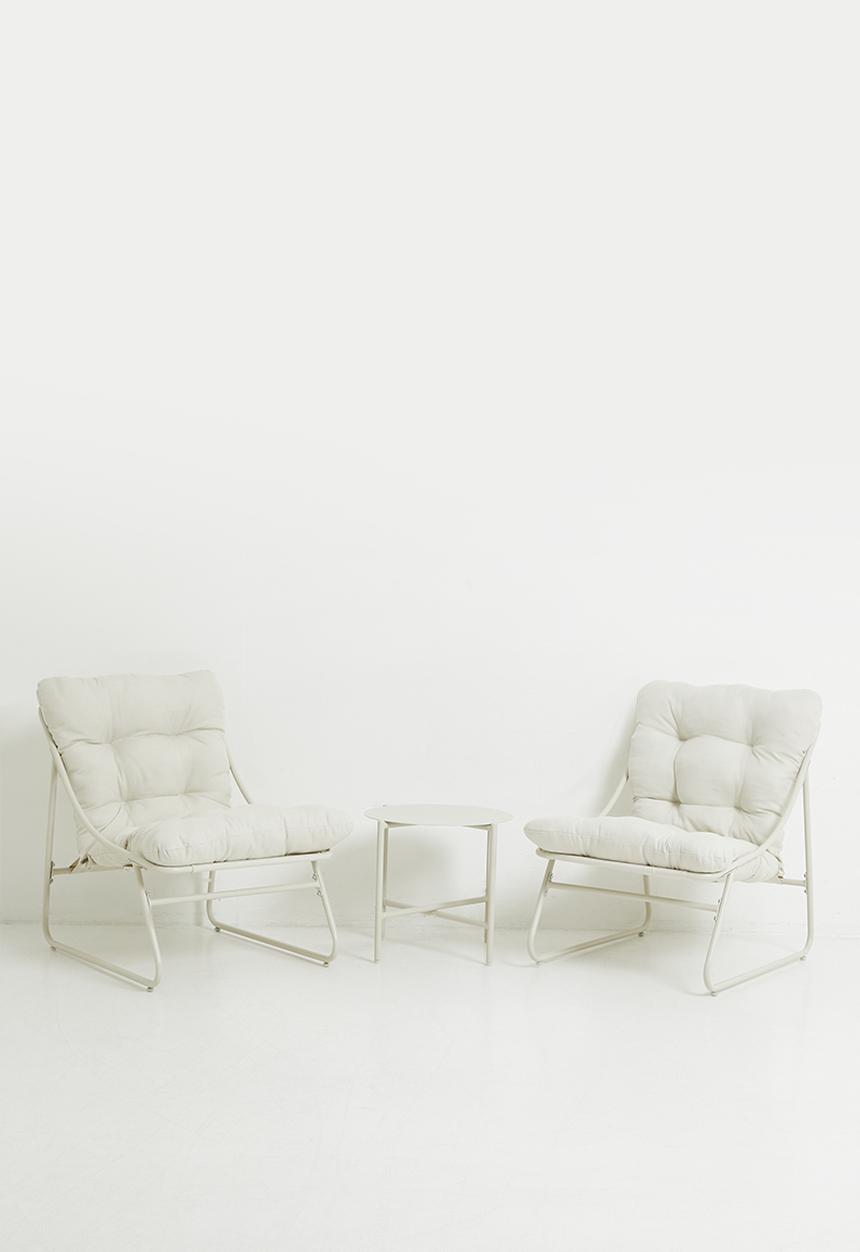 H&S - Willow Furniture Set of 3 - Cream