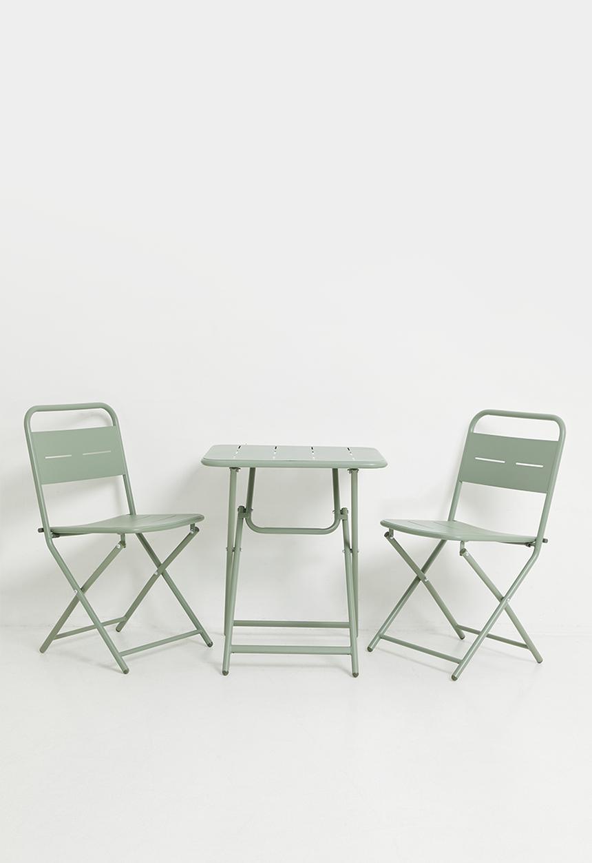 H&S - Outdoor Breezy Bistro Set of 3 - Green
