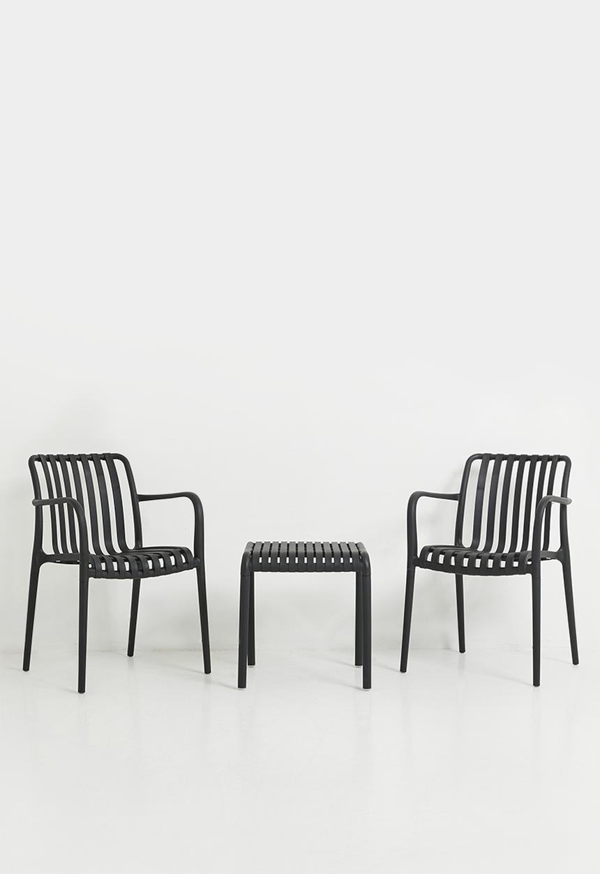 H&S - Garden Set Of 3 - Black