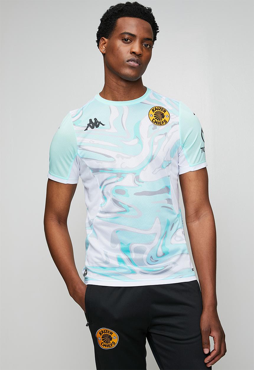 KAPPA - Kaizer Chiefs 26/27 Pre-Match Training Top - Azure/White