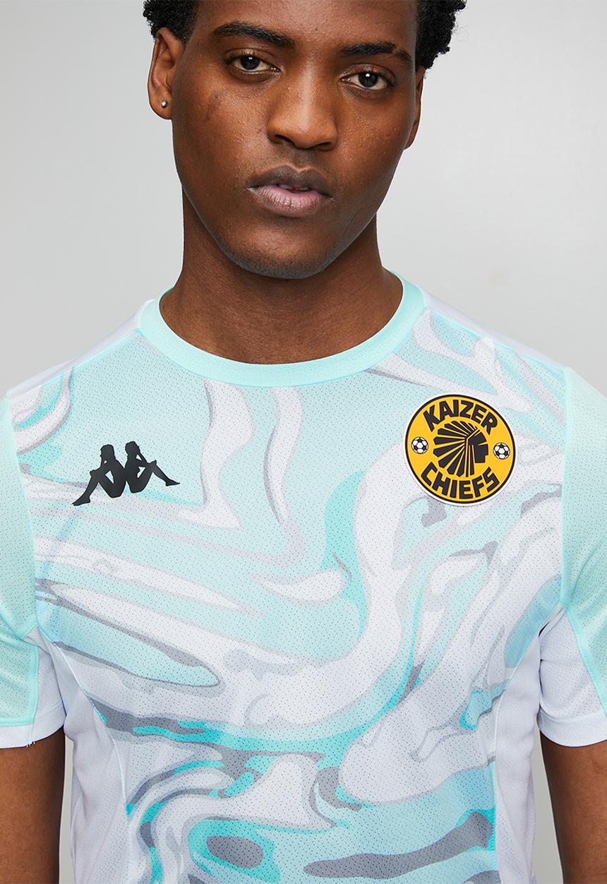 KAPPA - Kaizer Chiefs 26/27 Pre-Match Training Top - Azure/White