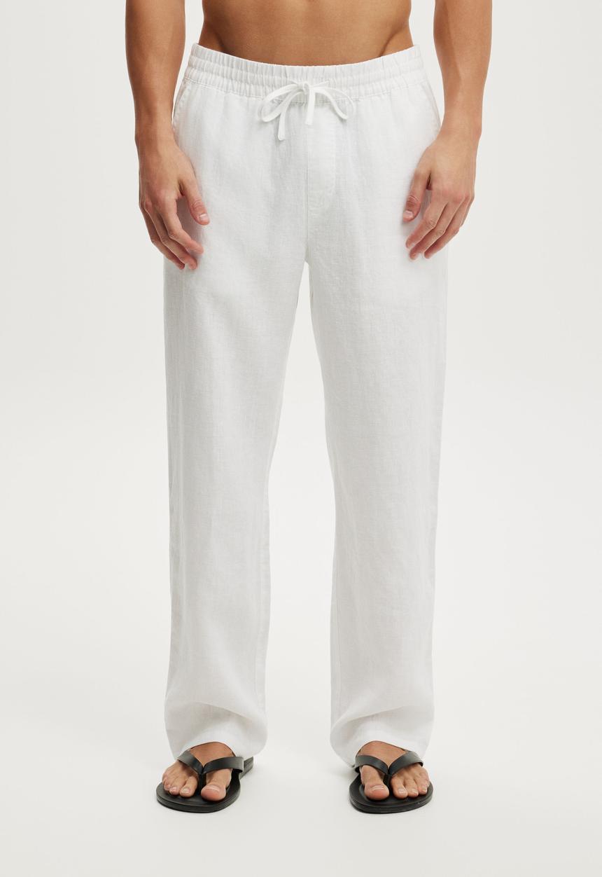 Cotton On - Baggy Linen Pant - White
