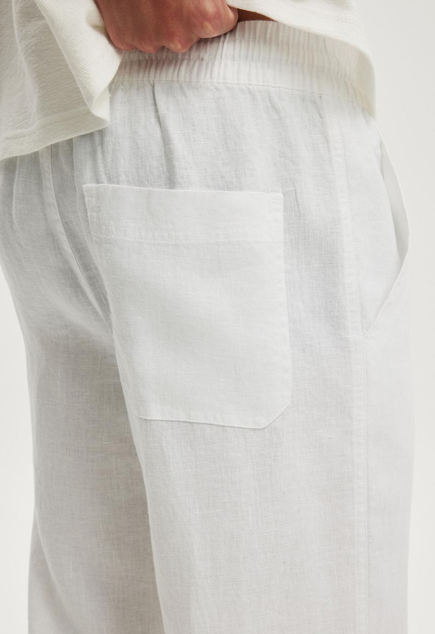 Cotton On - Baggy Linen Pant - White