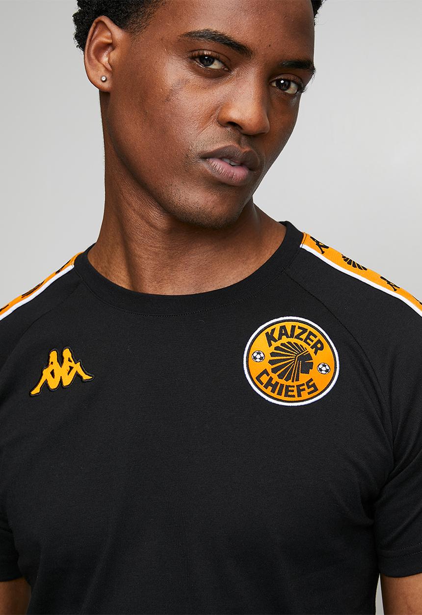 KAPPA - Kaizer Chiefs 222 Banda Coena AM Tee - Black