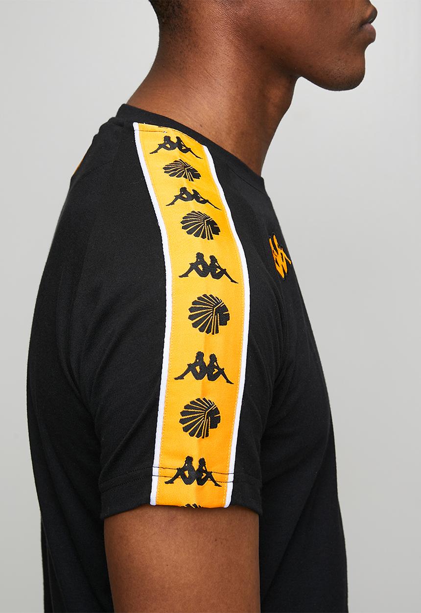KAPPA - Kaizer Chiefs 222 Banda Coena AM Tee - Black