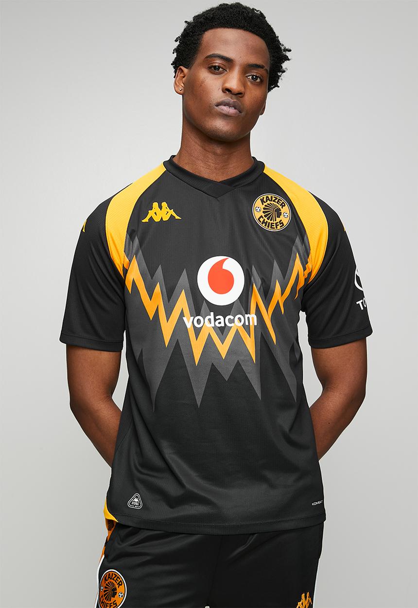 KAPPA - Kaizer Chiefs 26/27 Away Jersey Kombat 2027  - Black Multi