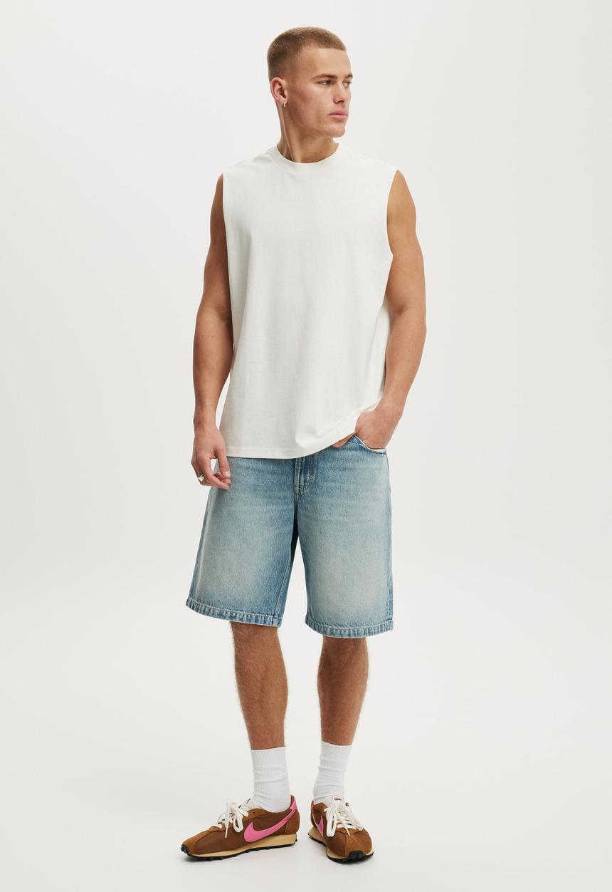 Cotton On - Everyday Fit Muscle - Vintage White