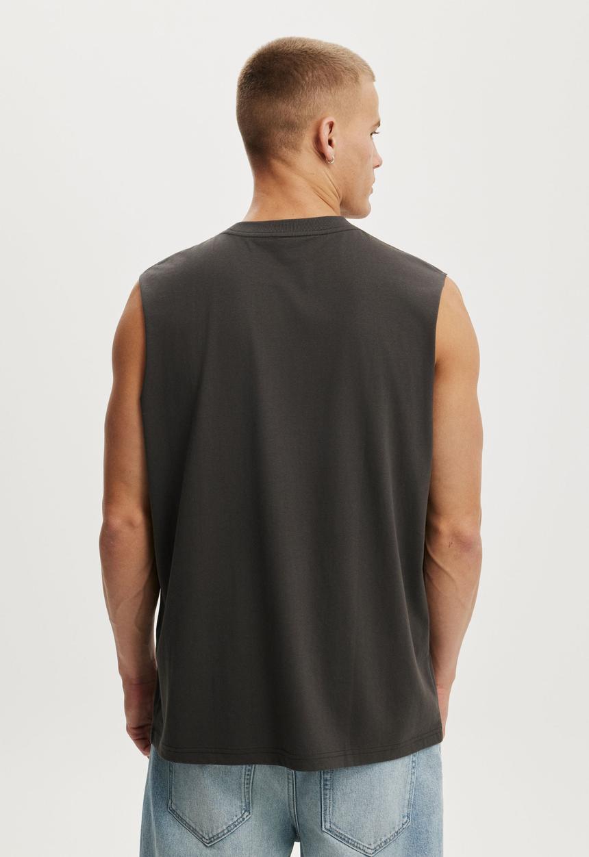 Cotton On - Everyday Fit Muscle - Faded Slate