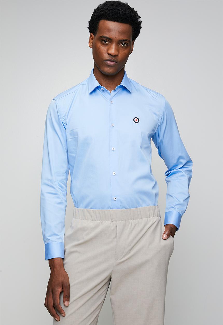 Ben Sherman - Ben Tar Shirt Long sleeve - Sky