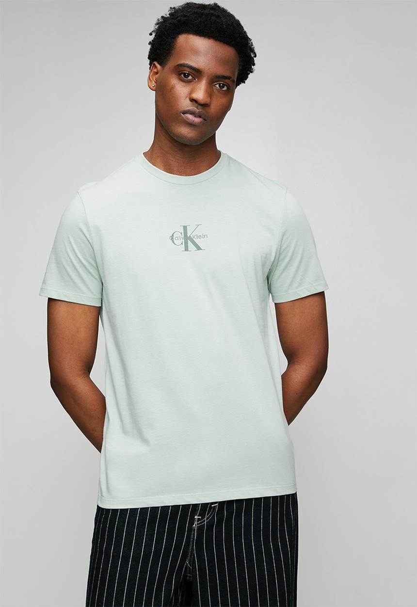 Calvin Klein - Micro monologo graphic tee - pale meadow