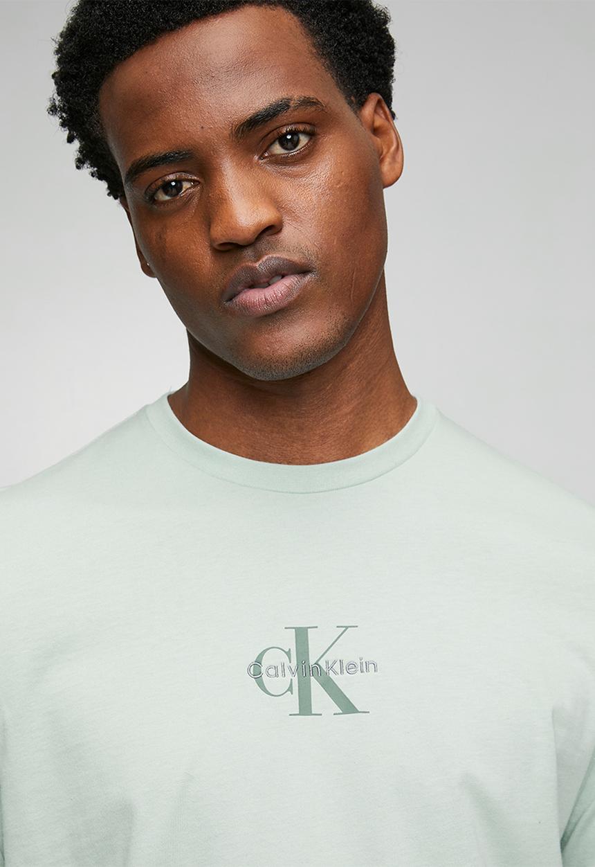 Calvin Klein - Micro monologo graphic tee - pale meadow