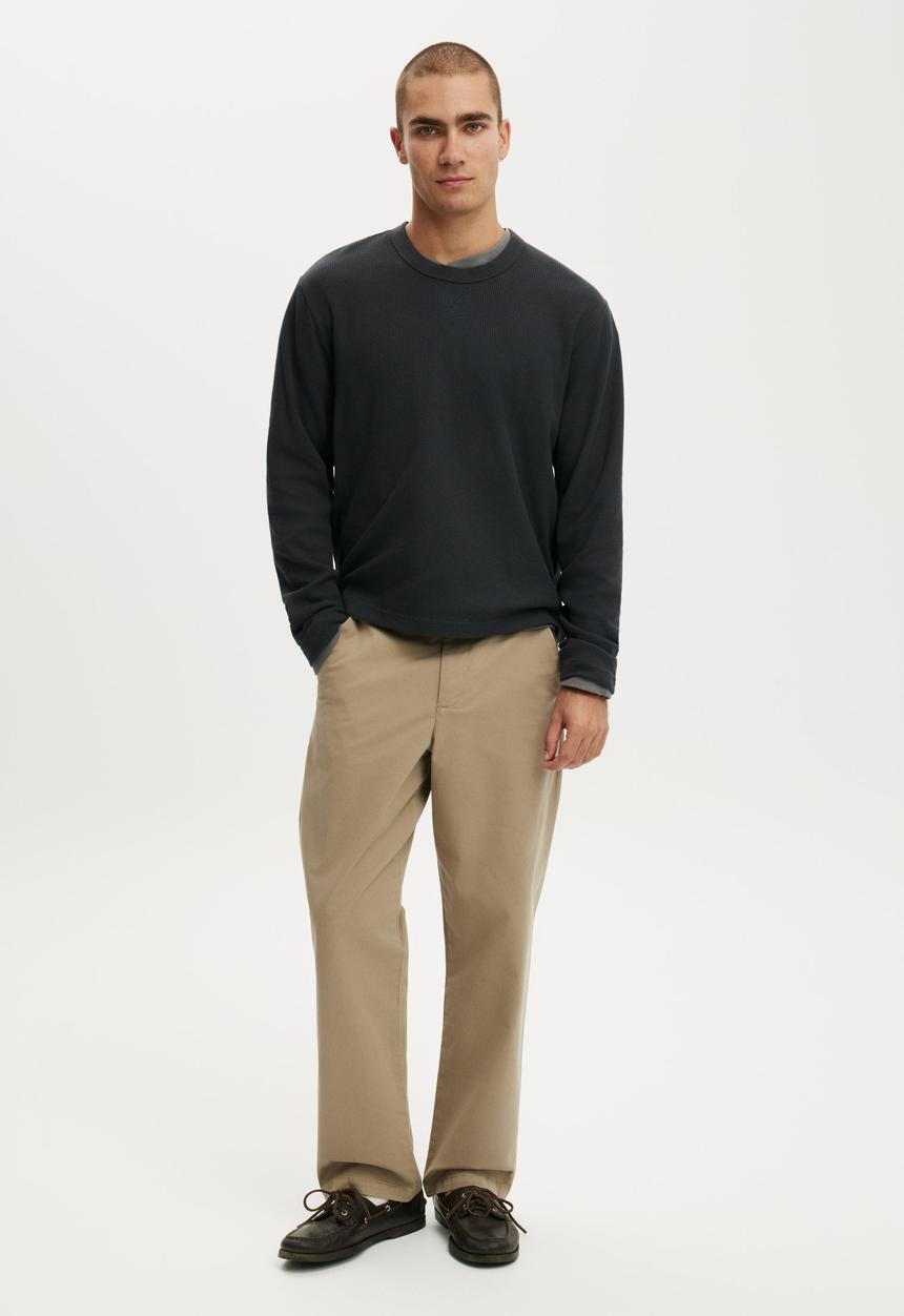 Cotton On - Baggy Chino Pant - Camel