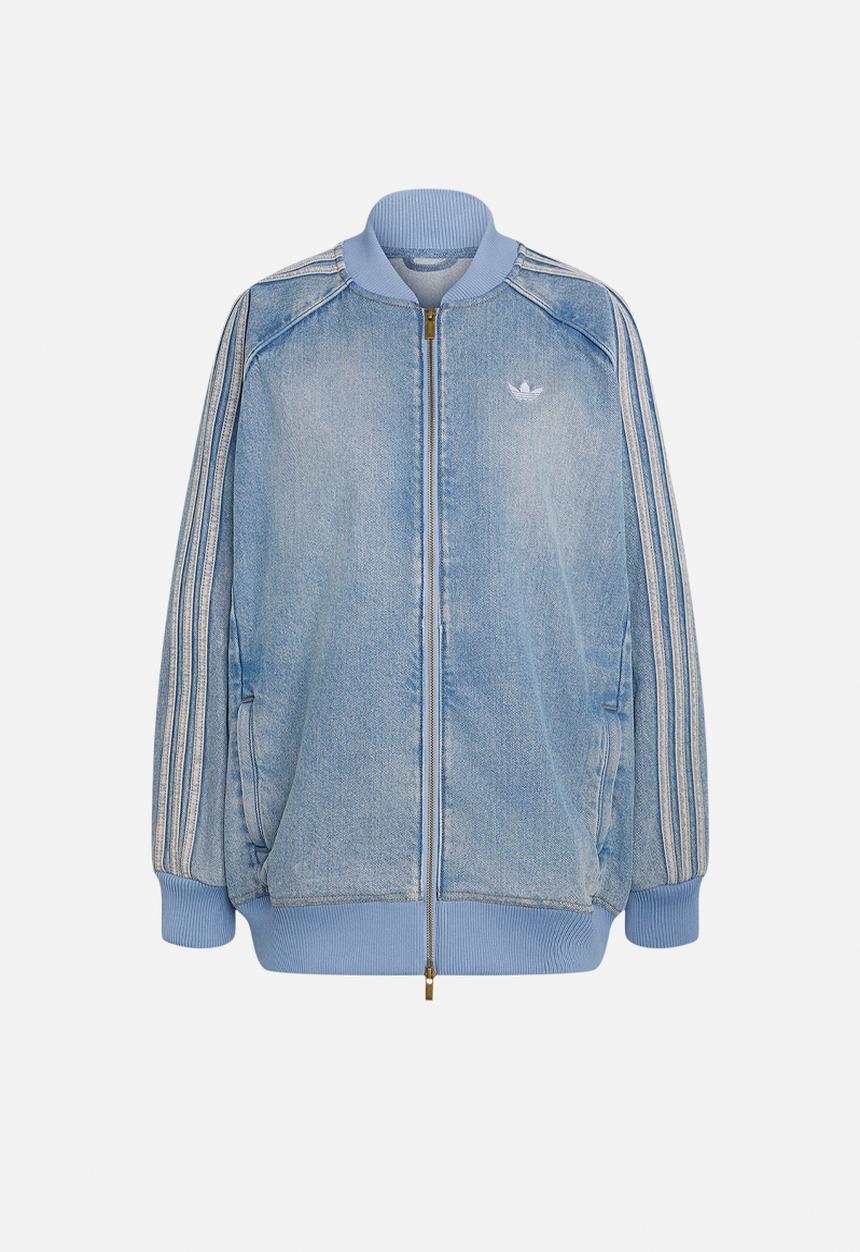 adidas Originals - Sst Oversized Tracktop Denim - Worn Blue Denim