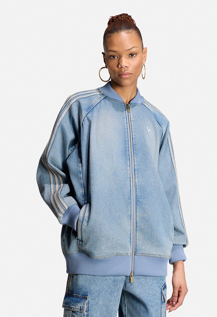 adidas Originals - Sst Oversized Tracktop Denim - Worn Blue Denim