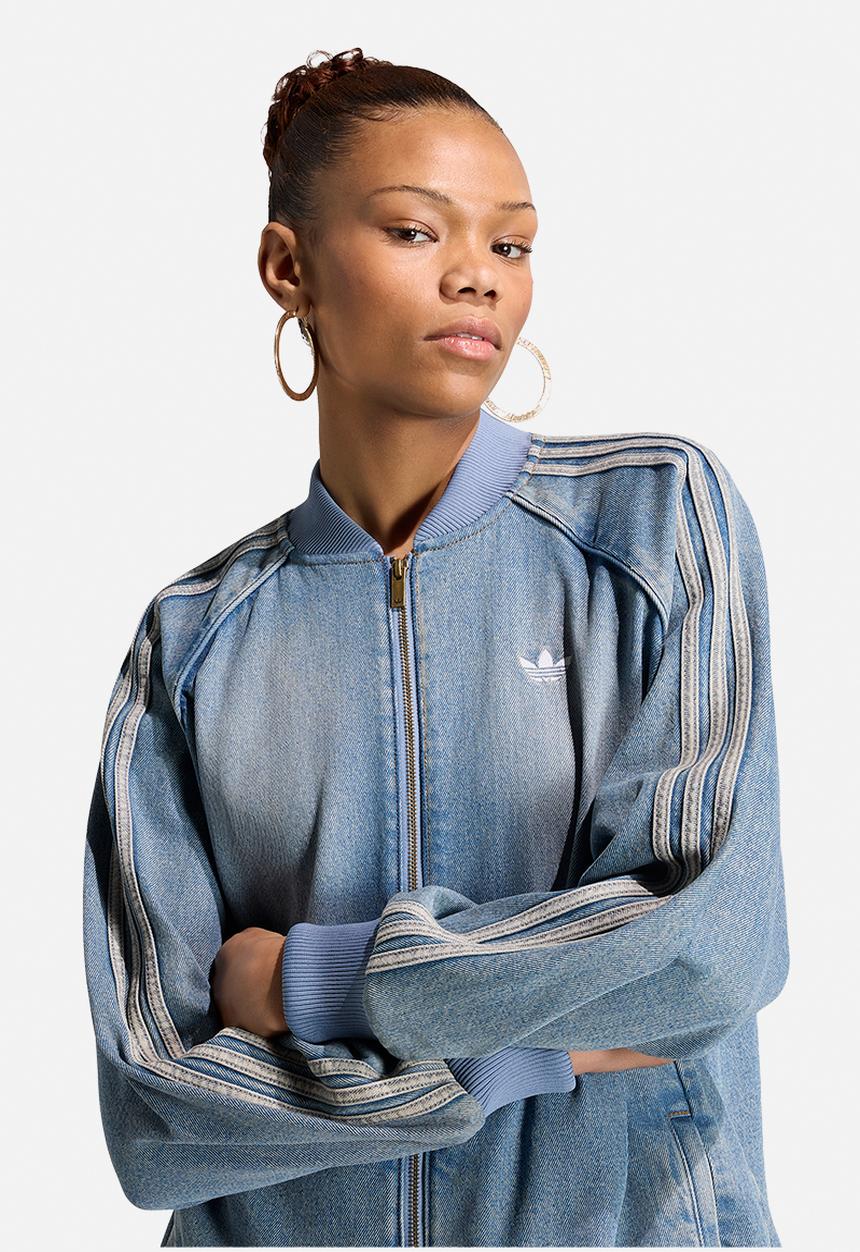 adidas Originals - Sst Oversized Tracktop Denim - Worn Blue Denim