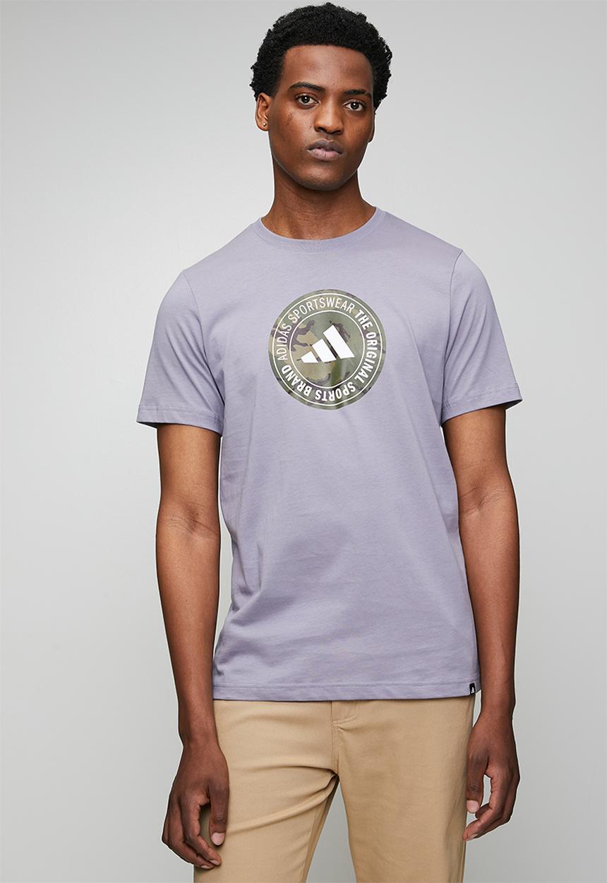 adidas Performance - Camo  CIR Tee  - Slate Grey