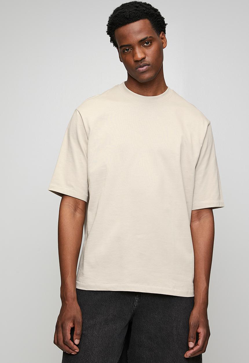 Only & Sons - ONSMILLENIUM OVZ SHORT SLEEVE TEE - Neutral