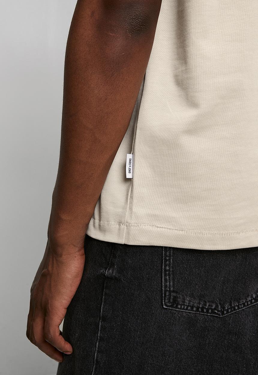 Only & Sons - ONSMILLENIUM OVZ SHORT SLEEVE TEE - Neutral