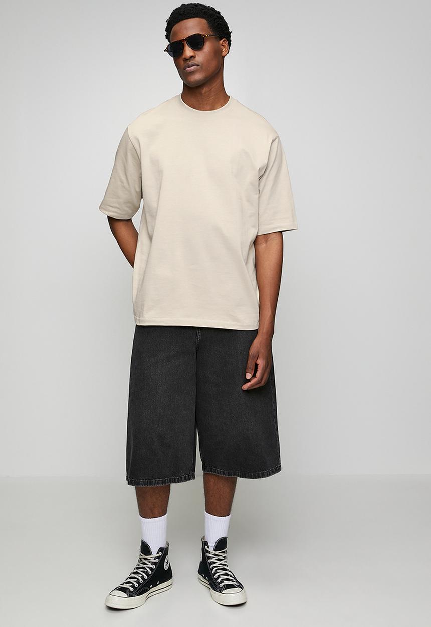Only & Sons - ONSMILLENIUM OVZ SHORT SLEEVE TEE - Neutral