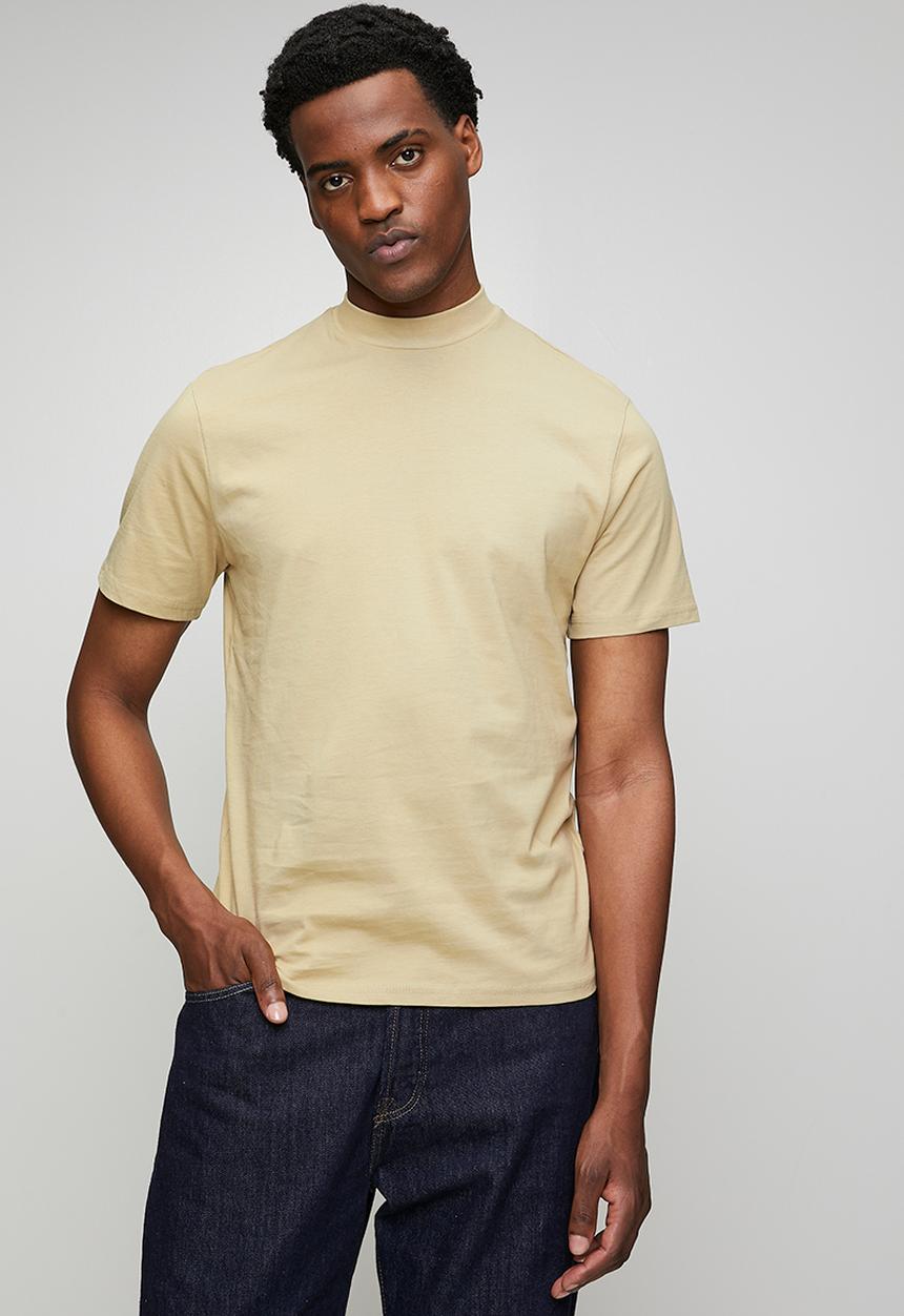 Only & Sons - ONSOTIS LIFE REG MOCK NECK TEE - TWILL