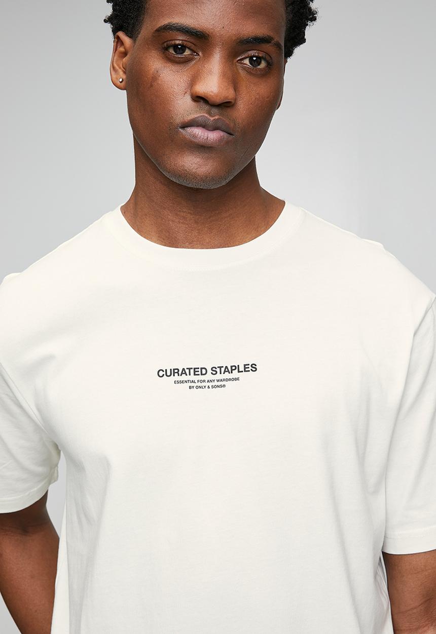 Only & Sons - Onscurated RLX Print Short Sleeve Tee - Cloud Dancer