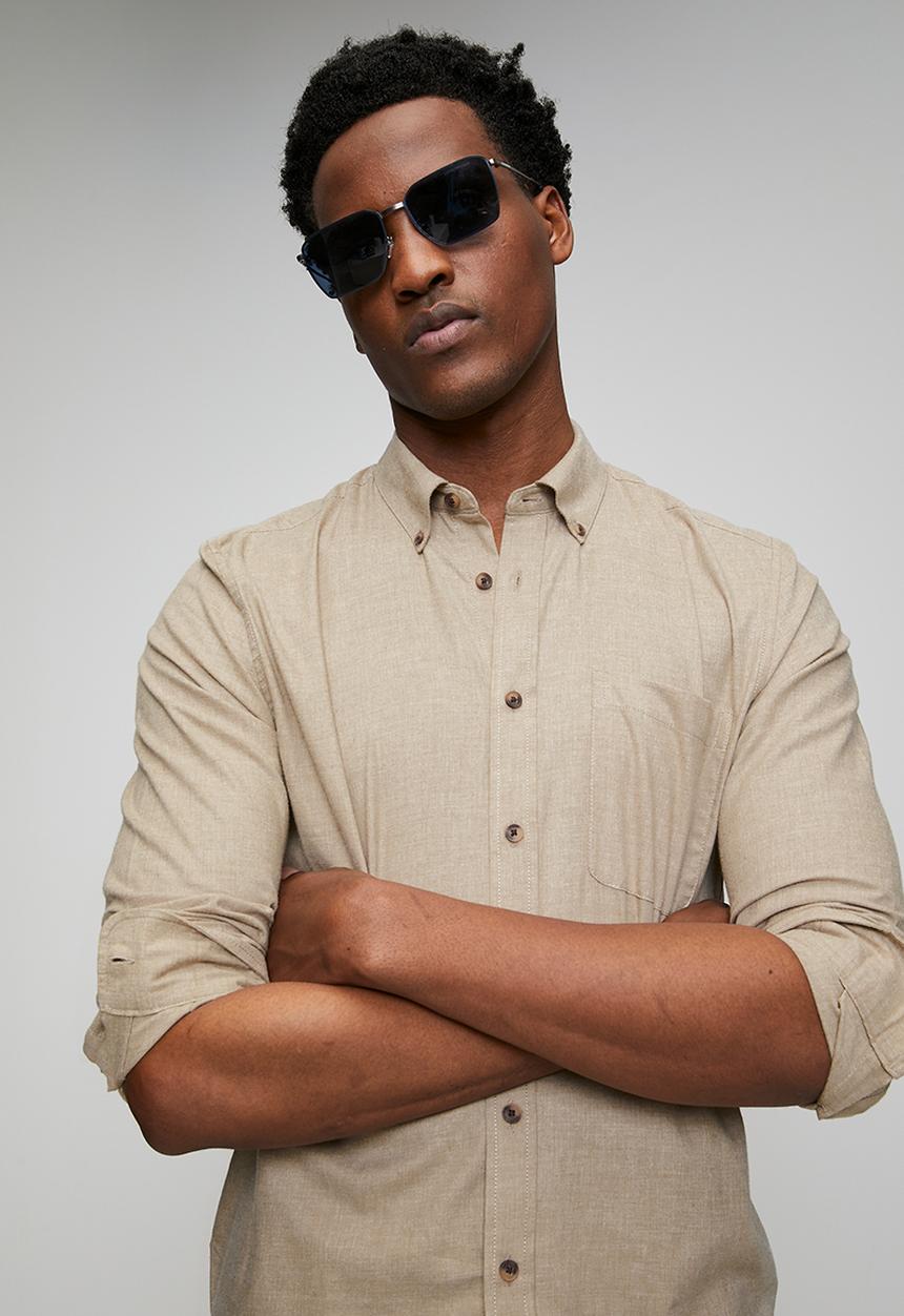 Only & Sons - ONSJUPITER Regular Fit Shirt - Fudge 