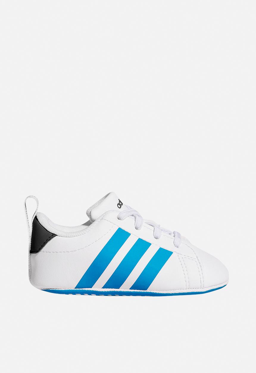 adidas Performance - Grand Court Crib - Ftwr White/Lucid Ray Blue/Aurora Onix