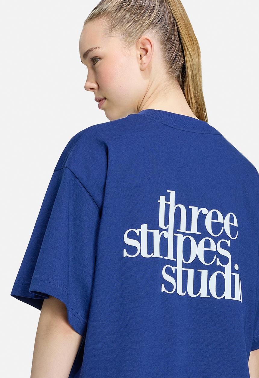 adidas Performance - W 3Ss Gfx Tee2 - Dark Blue